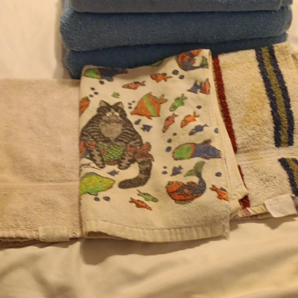 Blue Bath Towel